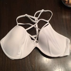 VS white bathing suit top- size M (D-DD)